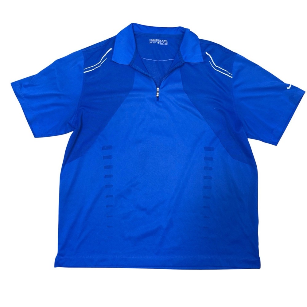 Nike Golf Dri Fit Blue Short Sleeve Polo XL
